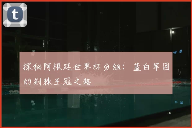 探秘阿根廷世界杯分组：蓝白军团的荆棘王冠之路