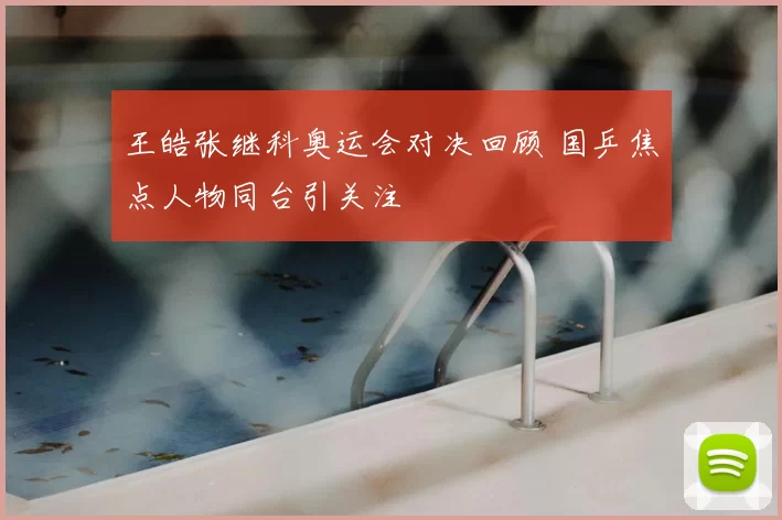 王皓张继科奥运会对决回顾 国乒焦点人物同台引关注